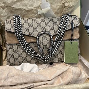 Gucci Dionysus GG Small Shoulder bag, Taupe